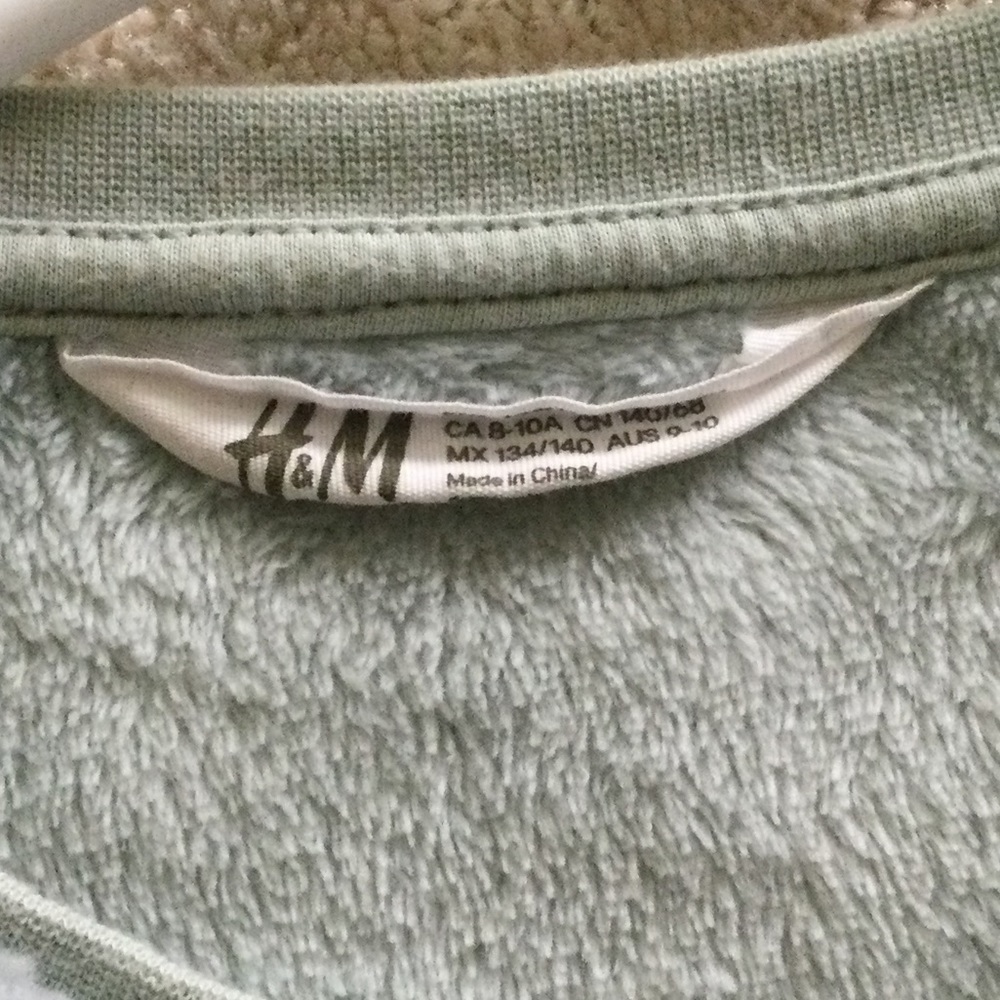 H&M light blue fuzzy soft sweater - Picture 2 of 3
